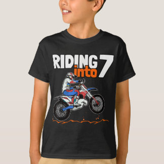 T-shirt Monter en Vélo 7 Dirt 7 Ans Motocross Bir