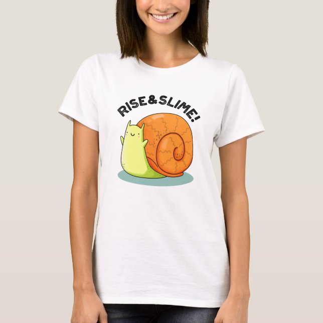 T-shirt Monter Et Slime Funky Snail Pun (Devant)