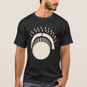 T-shirt Monter jusqu'à onze volume amusant Knob Guitar Roc