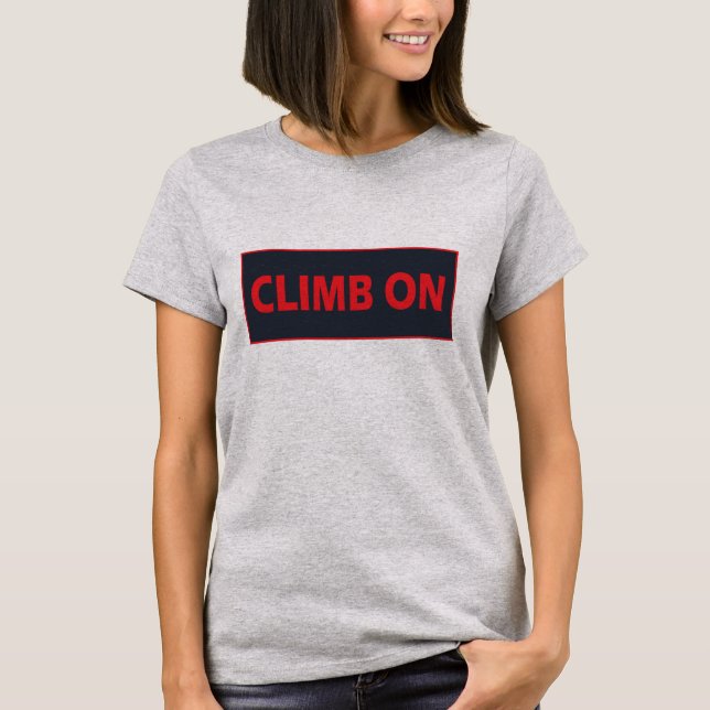 T-shirt Monter sur l'escalade rocheuse (Devant)