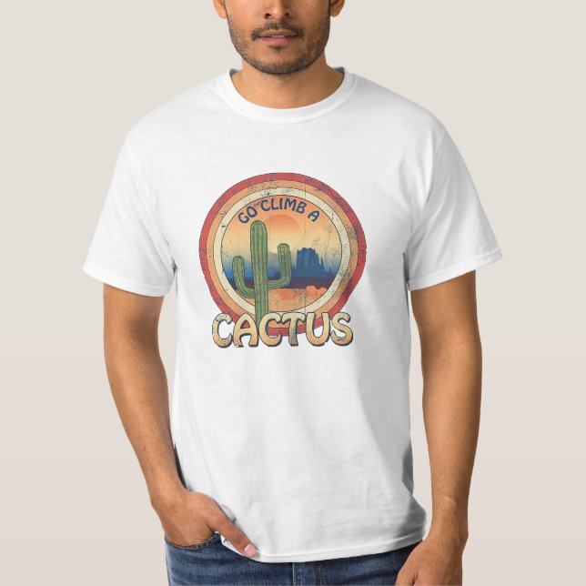 T-shirt Monter un cactus (Devant)