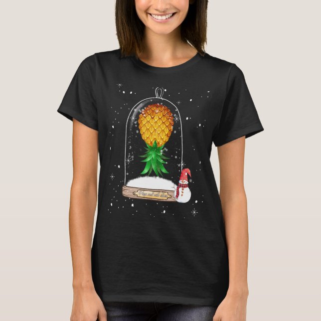 T-shirt Monter vers le bas Pineappa Globe des neiges Vi hi (Devant)