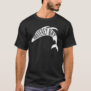 T-shirt Monterey Bay, Californie Whale Outline - Voyage