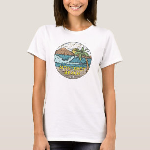 T-shirt Monterey Beach Californie Vintage