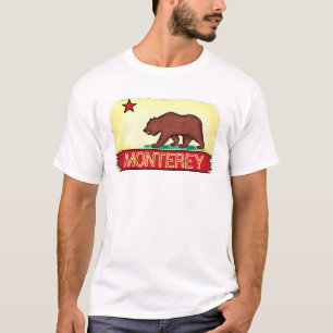 T-shirt Monterey California gars état flag tee