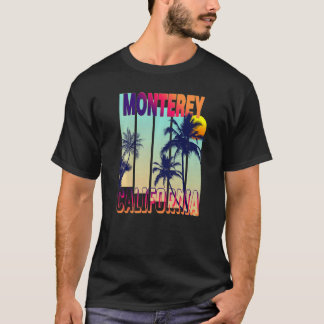 T-shirt Monterey Retro Vintage Style Palm Tree Premium