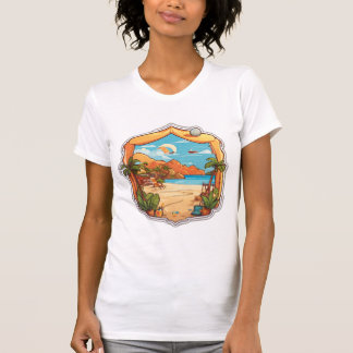 T-shirt Monterey Waves : Tropical Tattoo Fusion Tee
