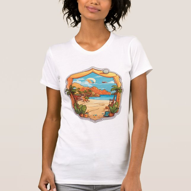 T-shirt Monterey Waves : Tropical Tattoo Fusion Tee (Devant)