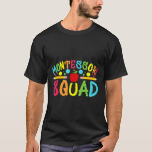 T-shirt Montessori Squad Montessori Enseignant Retour À L'