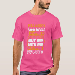 T-shirt Monteur de machines Bite Me Button Works Réparatio