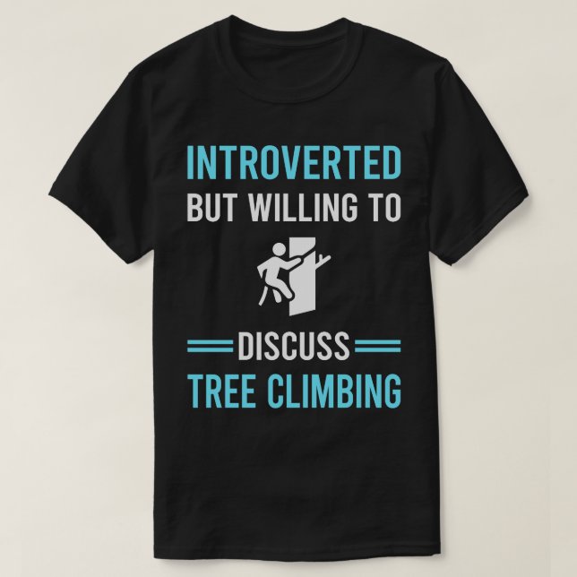 T-shirt Monteur d'Escalade d'arbre introduit (Design devant)