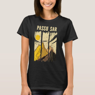 T-shirt Monteur du sommet du pic de la montagne de Passu S