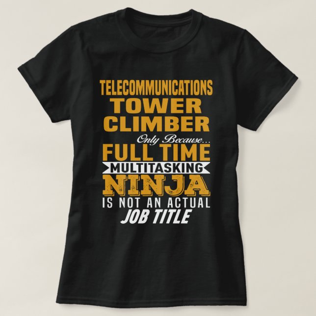 T-shirt Monteur tour de télécommunications (Design devant)