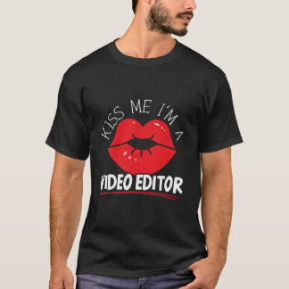 T-shirt Monteur vidéo Montage vidéo Mouvement S Film Produ