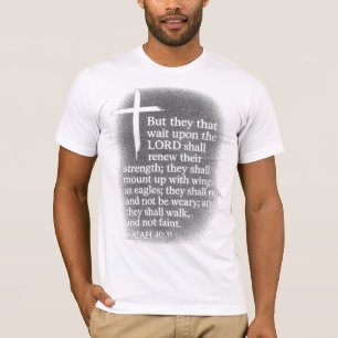 T-shirt Montez avec force, marchez dans la foi