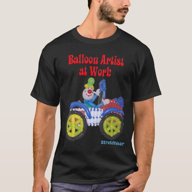 T-shirt Montez en ballon le clown dans la voiture disant (Devant)