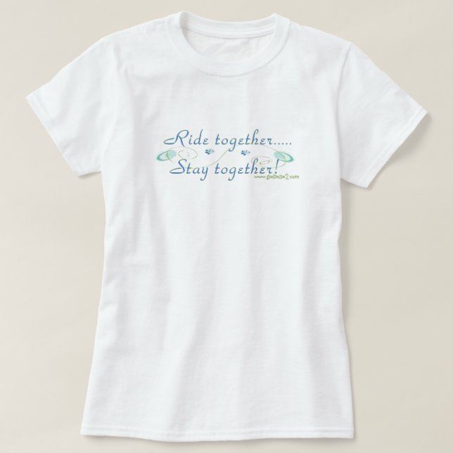 T-shirt Montez ensemble/restez ensemble (Design devant)