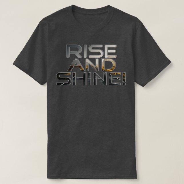 T-shirt Montez et brillez (Design devant)
