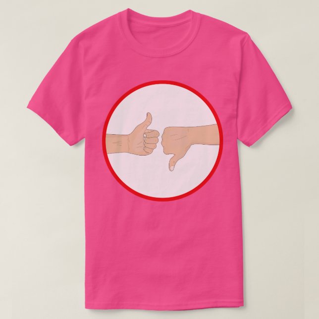 T-shirt Montez et poussez vers le bas (Design devant)