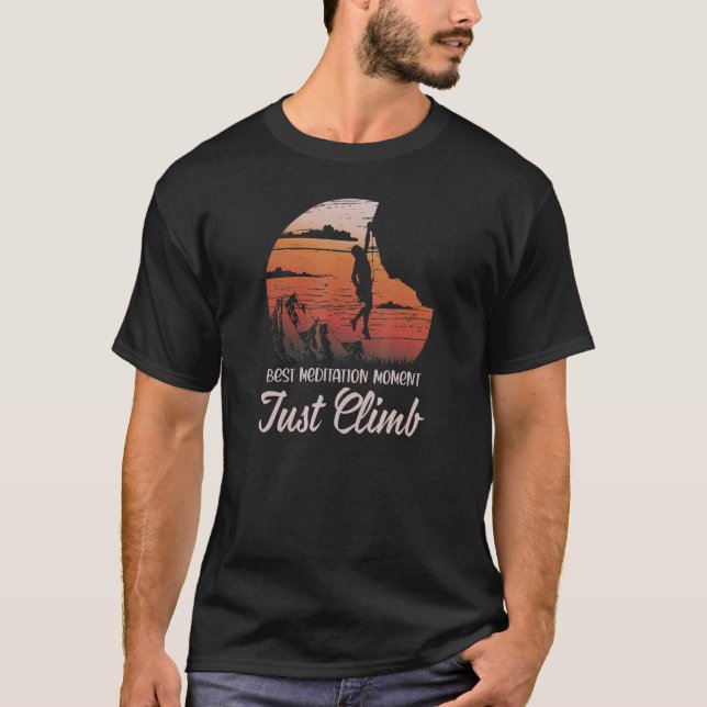 T-shirt Montez juste Bouldering Mur Mountains Alpin grimpe (Devant)