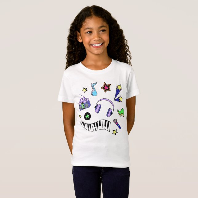 T-Shirt Montez la musique (Devant entier)