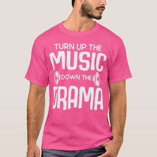 T-shirt Montez La Musique Baissez Le Drama Headphone Sp