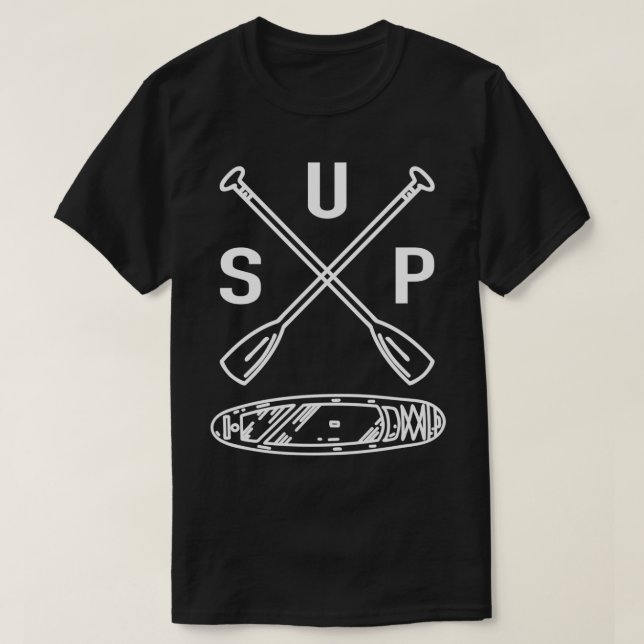 T-shirt Montez la pédale SUP board SUP Paddle (Design devant)