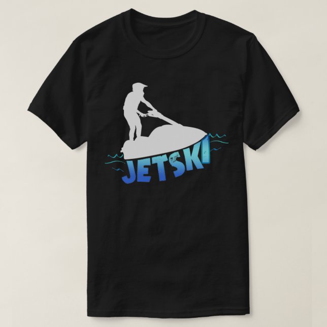 T-shirt Montez le jet ski sur l'eau (Design devant)