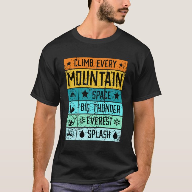 T-shirt Montez le mont Everes Splash Mountain Space Mounta (Devant)