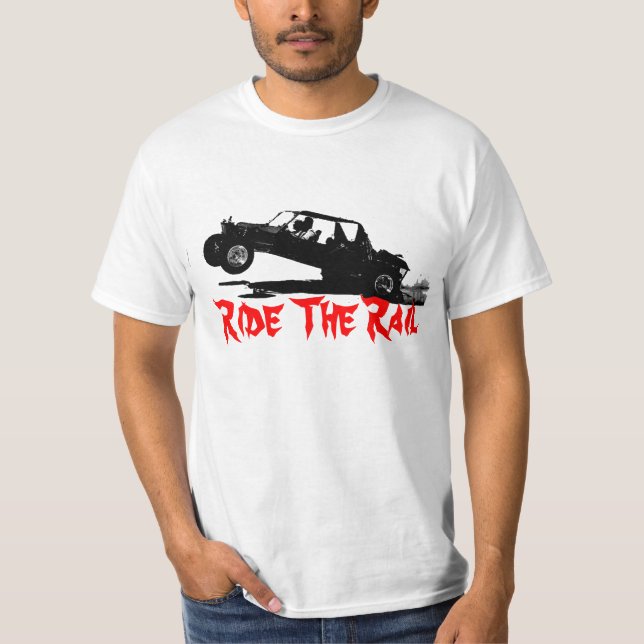 T-shirt montez le rail (Devant)