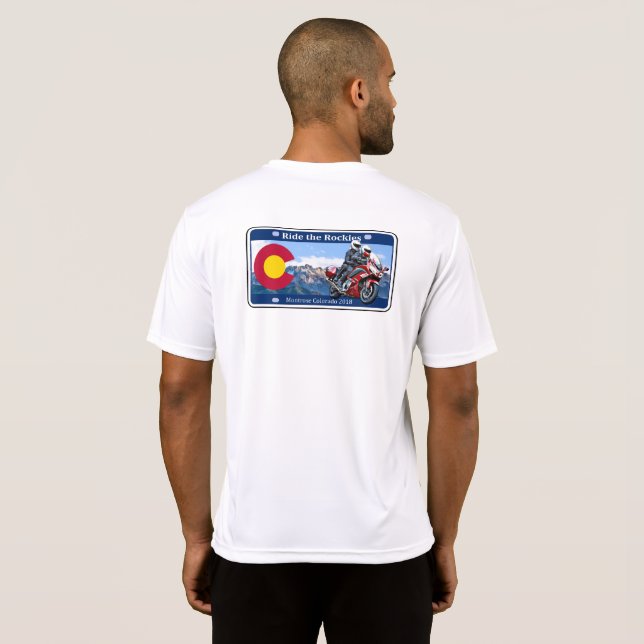T-shirt Montez les Rocheuses t-courtes (Dos entier)