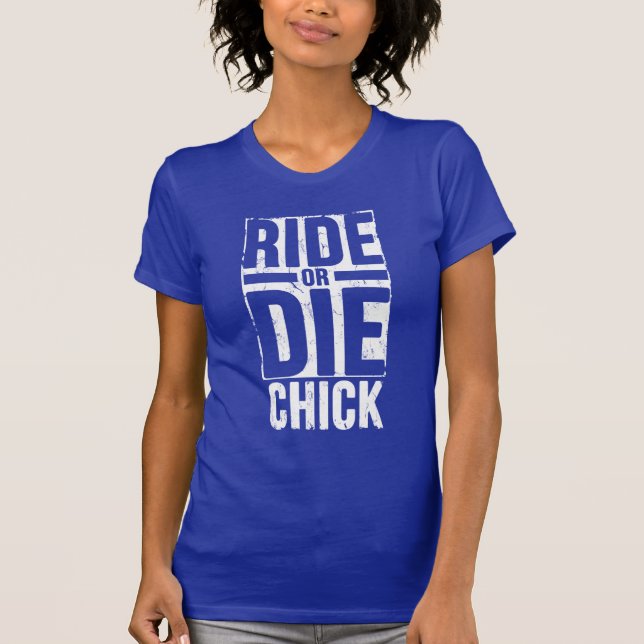 T-shirt montez ou mourez poussin (Devant)