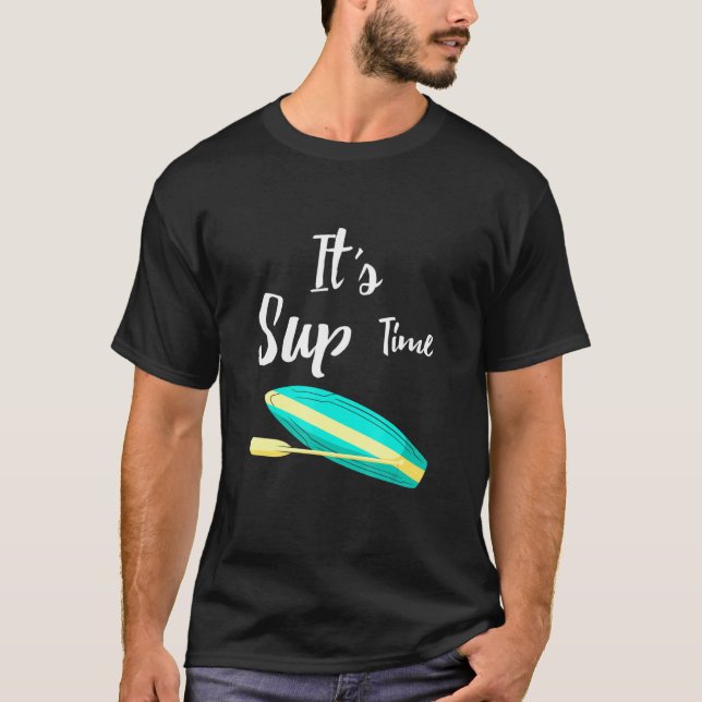 T-shirt Montez Paddle Son Sup Time Wakeboard Surfer (Devant)