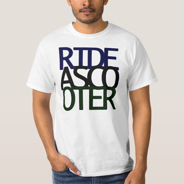 T-shirt Montez un scooter ! (Devant)