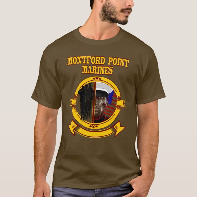 T-shirt Montford Point Marines : Premier mars afro-américa (Devant)