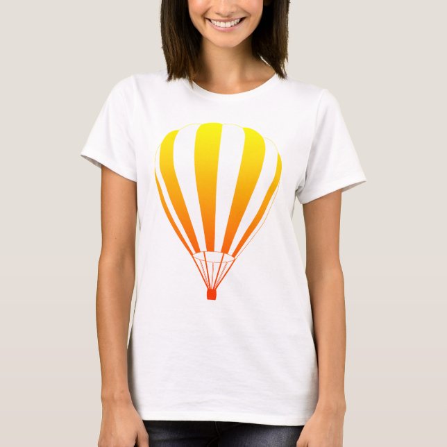 T-shirt montgolfière de fond de soleil (Devant)
