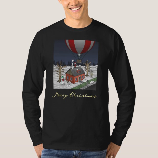 T-shirt Montgolfière du Père Noël (Devant)