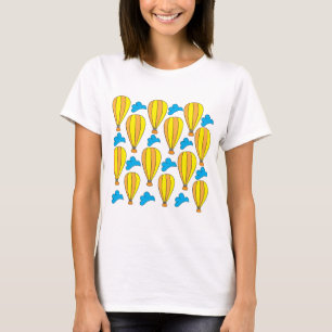 T-shirt Montgolfière Nuages Bleus Montgolfière