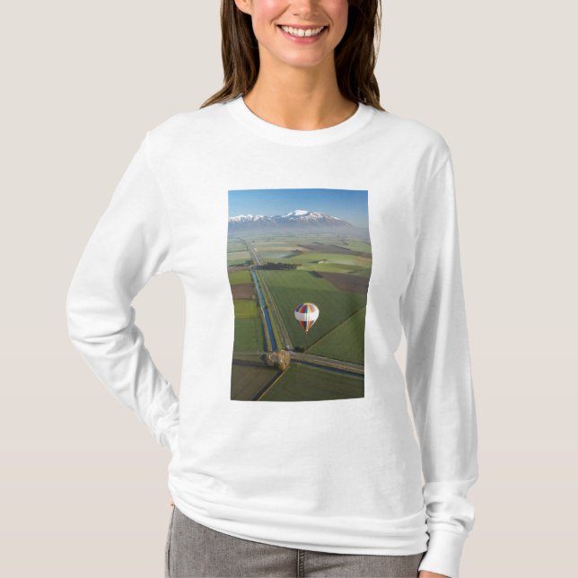 T-shirt Montgolfière, près de Methven, Canterbury (Devant)