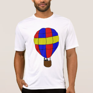 T-shirt Montgolfière rouge, bleue et jaune