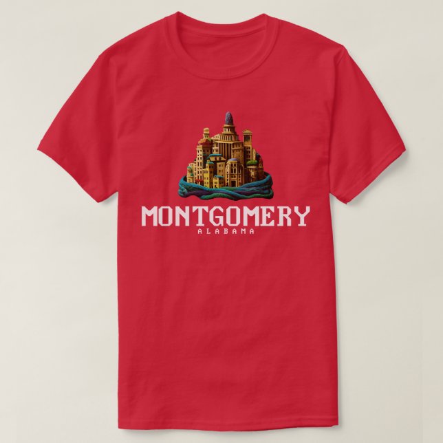 T-shirt Montgomery Alabama (Design devant)