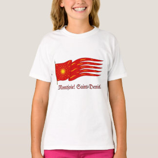 T-shirt Montjoie! Saint-Denis! Red Oriflamme with Sun