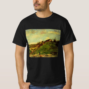 T-shirt Montmartre : Carrière, les moulins par Vincent van