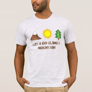 T-shirt Montons dans un arbre d'Escalade de montagne Sun T