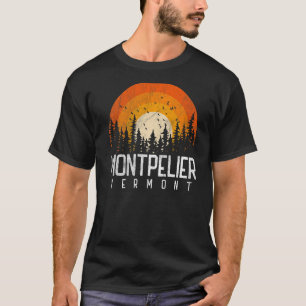 T-shirt Montpelier Vermont V Vintage les années 70 80s 90s