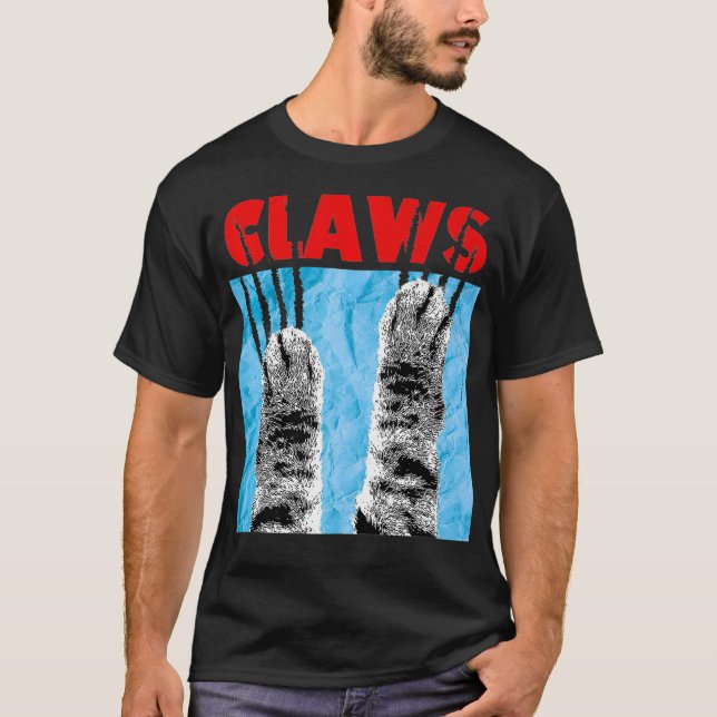 T-shirt Montre-affiche Cat Claws  (Devant)