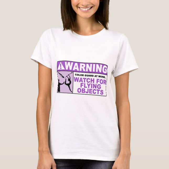T-shirt Montre D'AVERTISSEMENT pour les objets volants ! (Devant)
