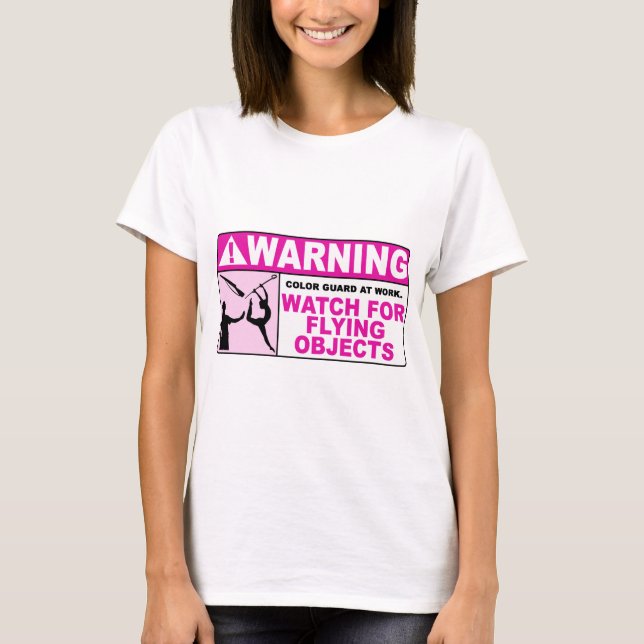 T-shirt Montre D'AVERTISSEMENT pour les objets volants ! (Devant)