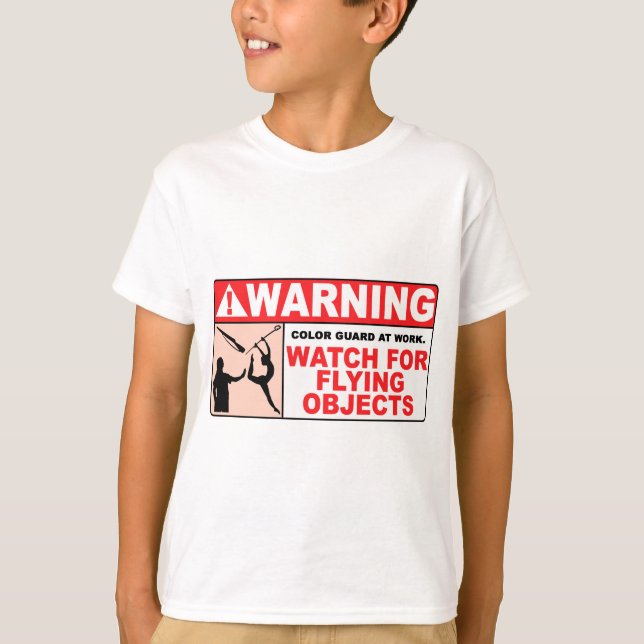 T-shirt Montre D'AVERTISSEMENT pour les objets volants ! (Devant)