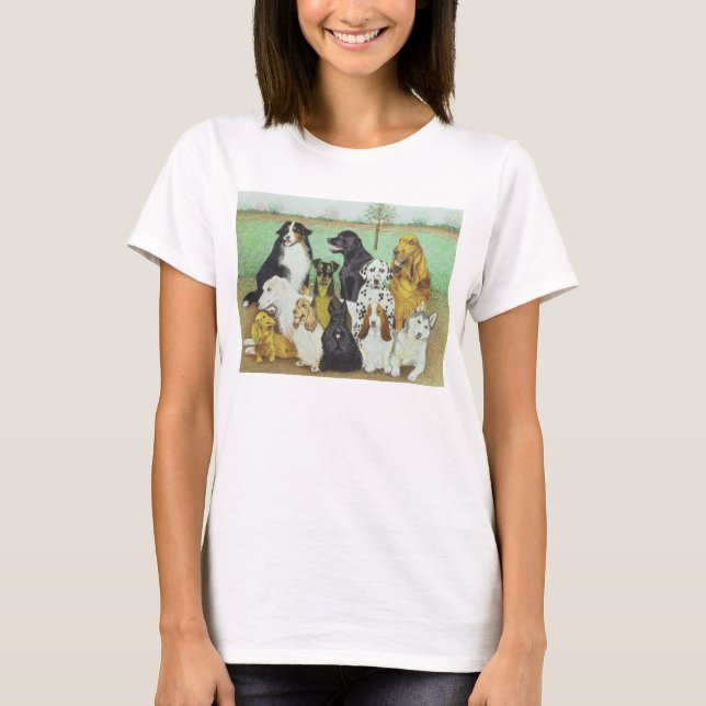 T-shirt Montre de chien (Devant)